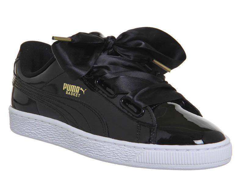puma black color shoes