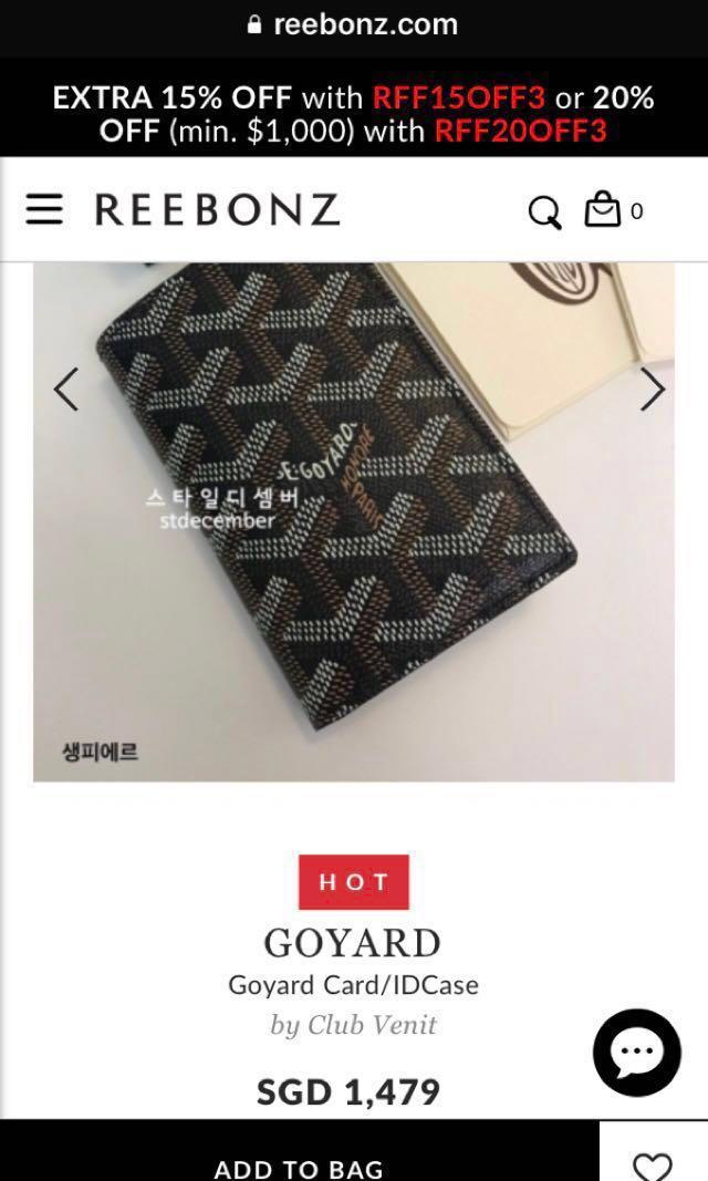 Goyard reebonz outlet