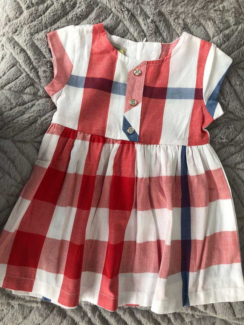 burberry inspired baby dress
