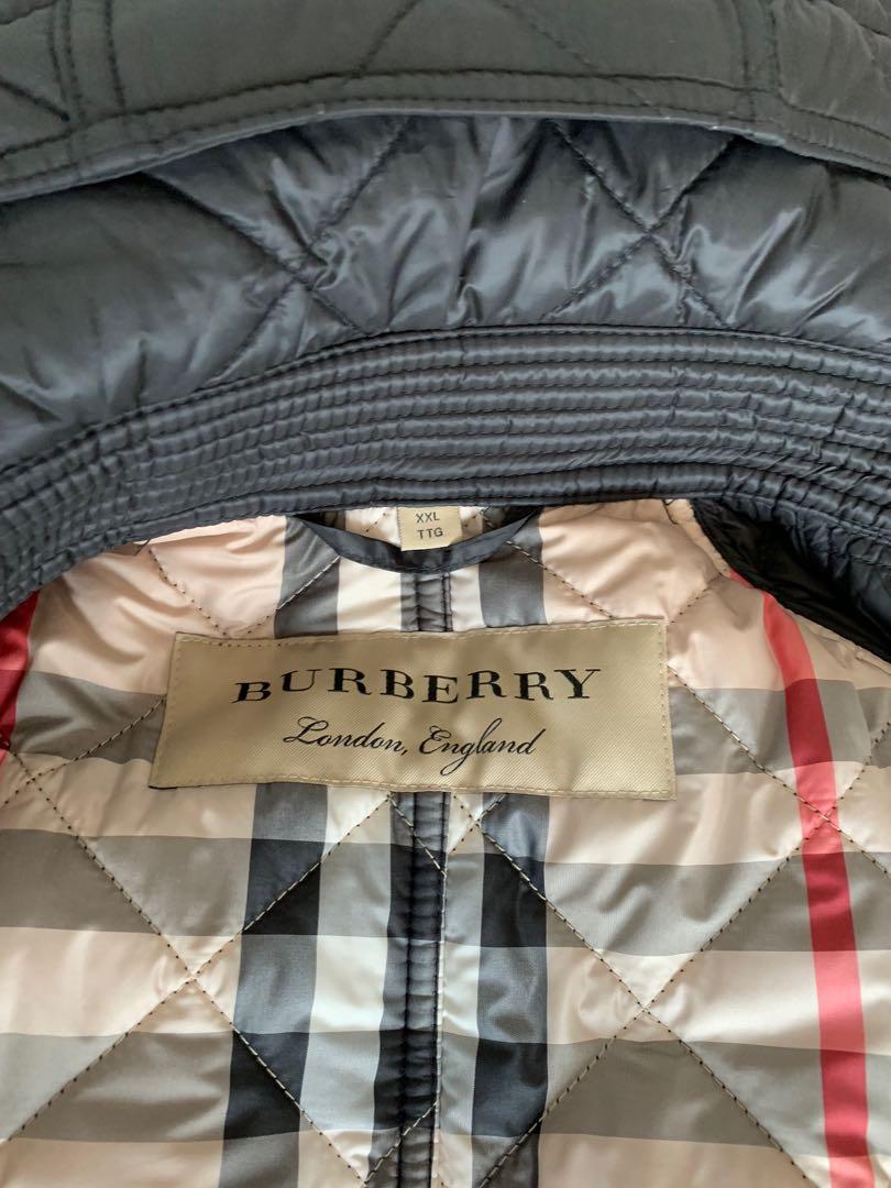 Burberry baughton clearance quilted coat xxl