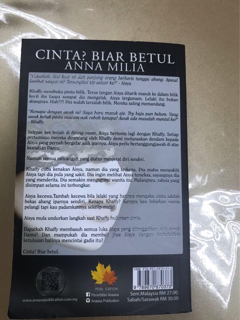 Cinta Biar Betol By Anna Mlia Hobbies Toys Books Magazines Fiction Non Fiction On Carousell