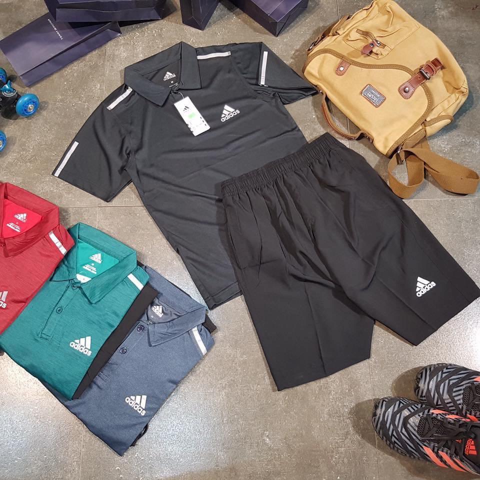 adidas shirt and shorts set mens