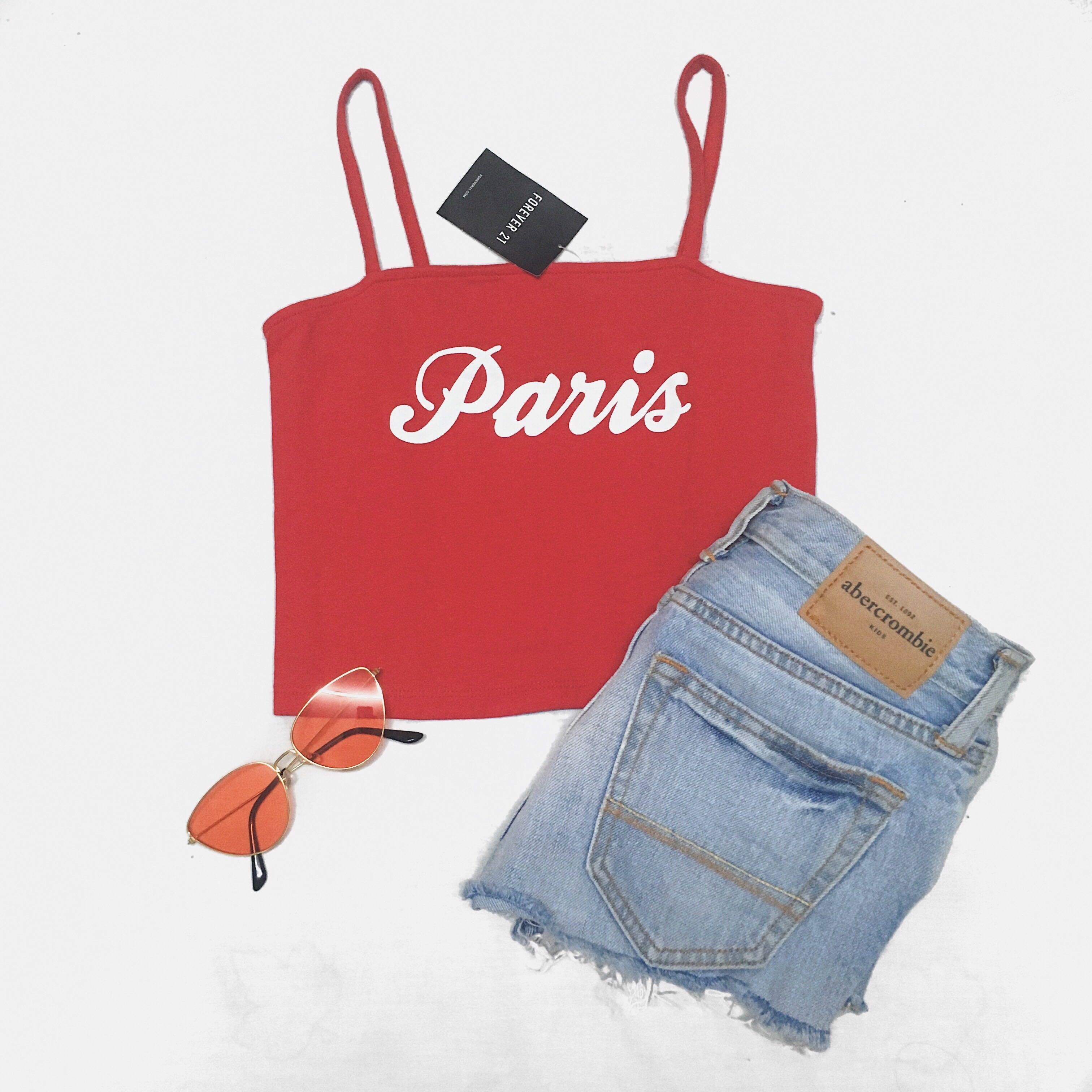 forever 21 red tank top