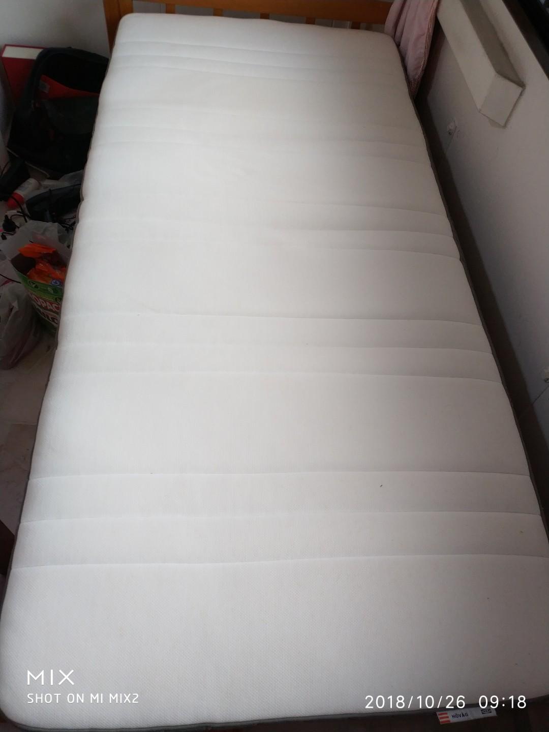 Ikea Hovag Single Bed Mattress Furniture Beds Mattresses On