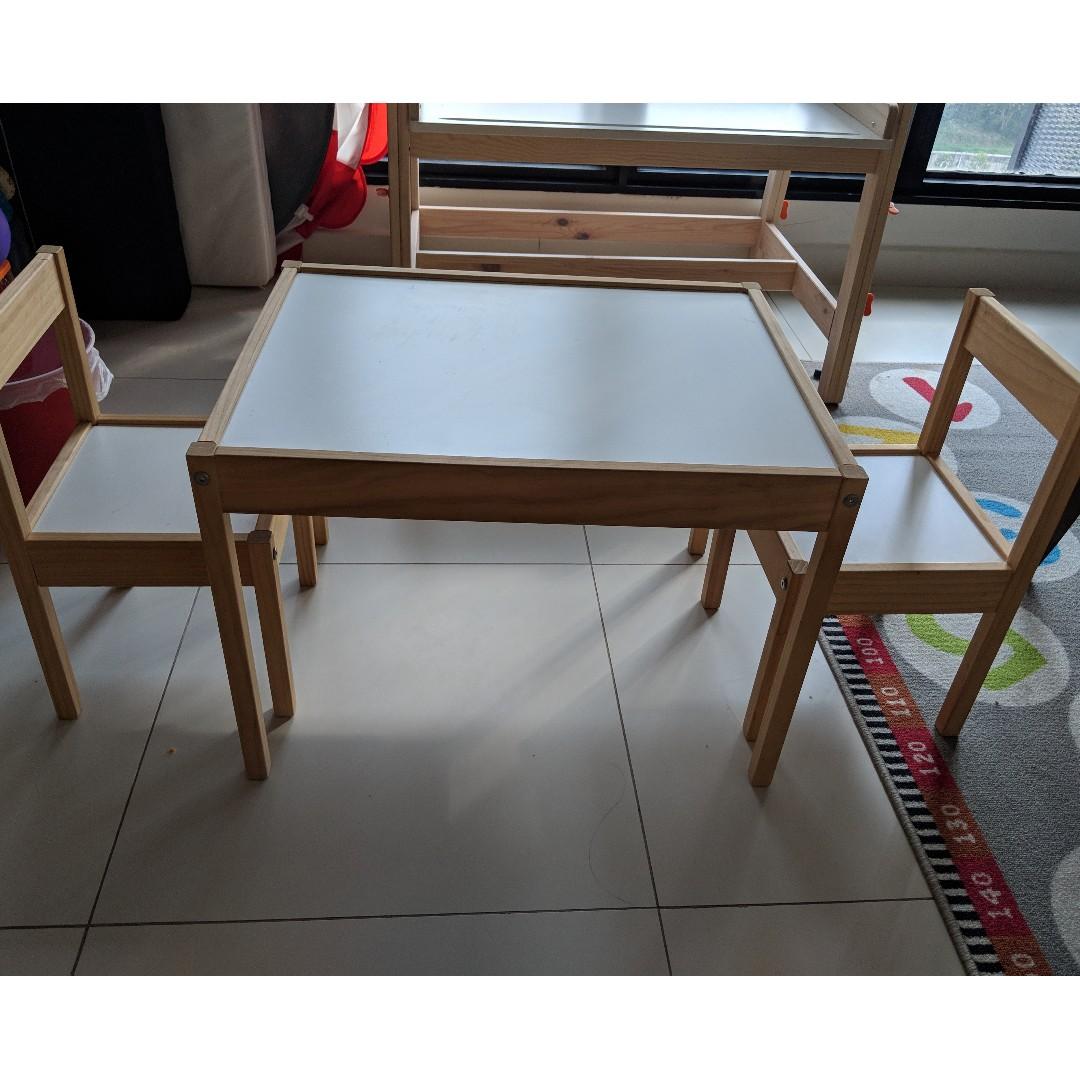 ikea latt children's table and chairs