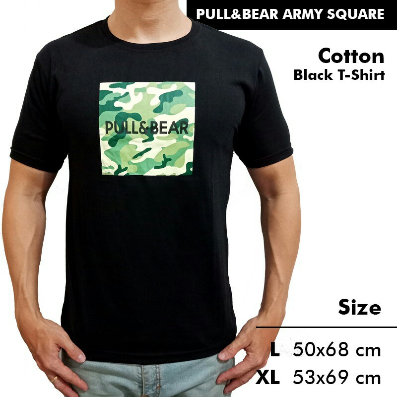Kaos Tshirt Distro Pria P B Army Warna Hitam Putih Navy Fesyen Pria Pakaian Atasan Di Carousell