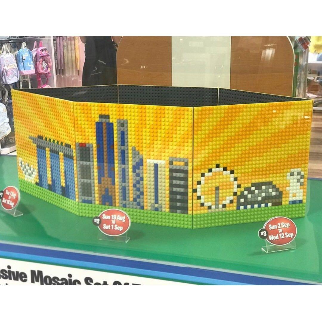 Lego Worldwide Exclusive Singapore Skyline Mosaic Full Set of 3 Brand New Takashimaya Hobbies Toys Toys Games on Carousell