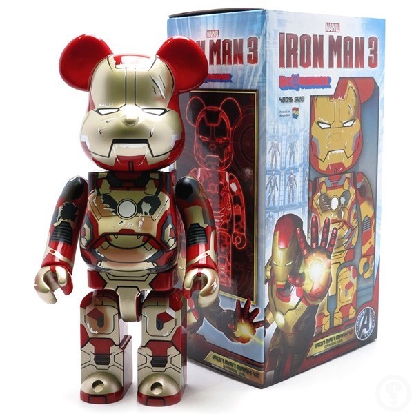 BE@RBRICK ベアブリック IRONMAN MARK42 アイアンマン マーク42 DAMAGE Ver. MARVEL 400%
