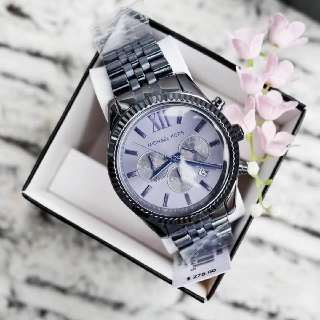 Michael kors lexington blue sales