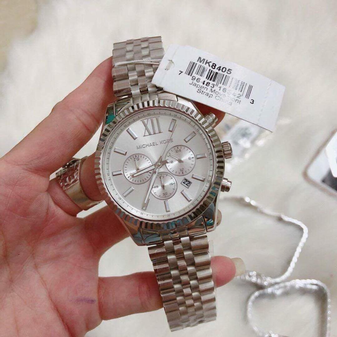 michael kors watch lexington silver