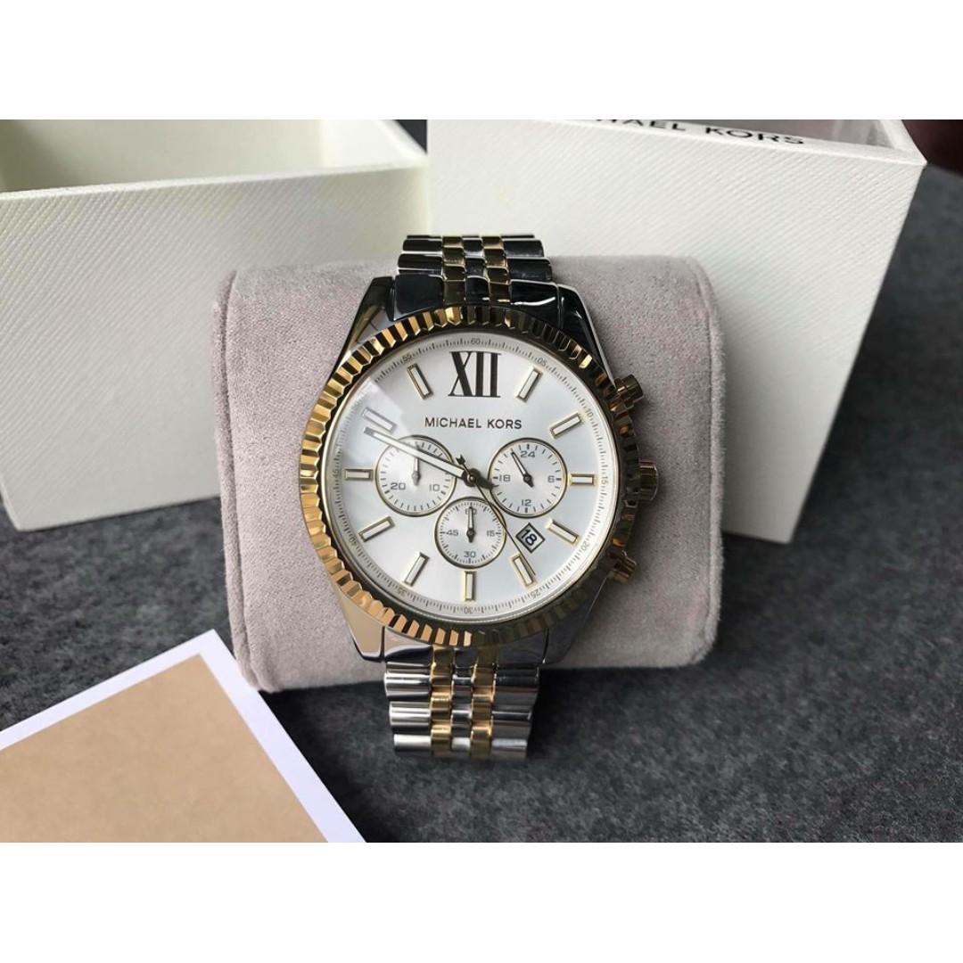 Michael kors two deals tone lexington watch