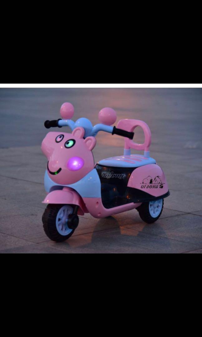 peppa pig battery operated bike