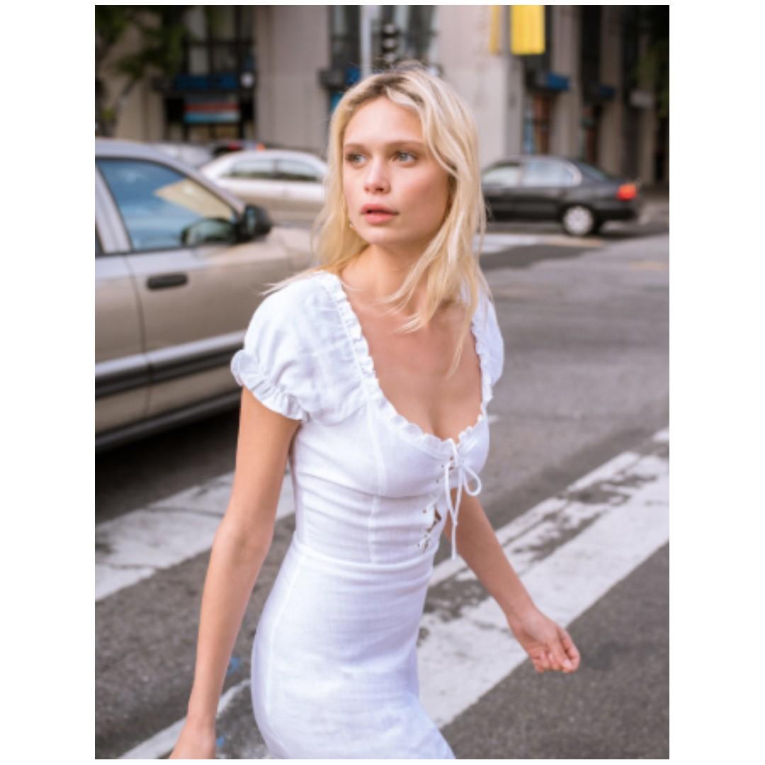 Reformation klara dress top