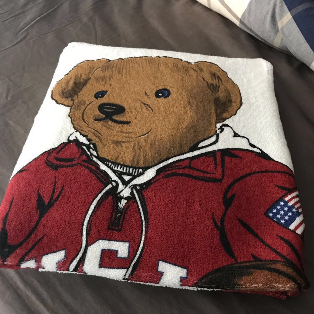 Ralph lauren teddy bear towel on sale