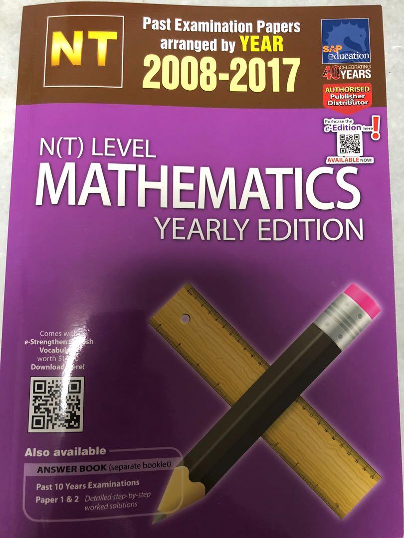 Sec 1-4 NT Mathematics Practice Examination Papers, Hobbies & Toys ...