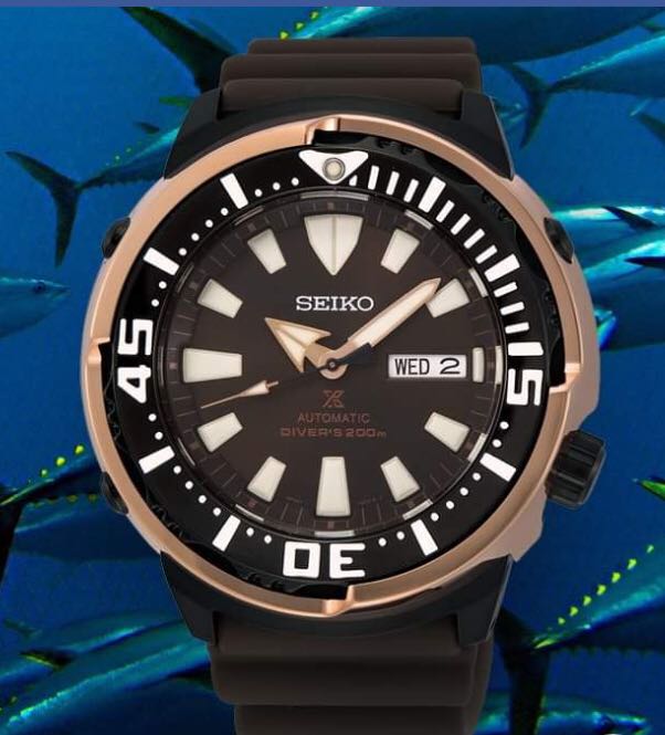 Seiko Prospex SRPD14K1 Limited Edition Baby Tuna Rose Gold Mobile