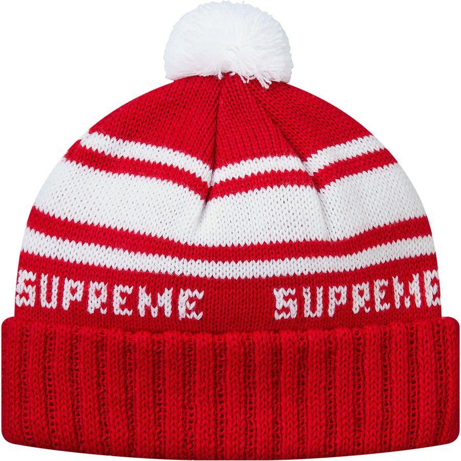 supreme classic stripe beanie