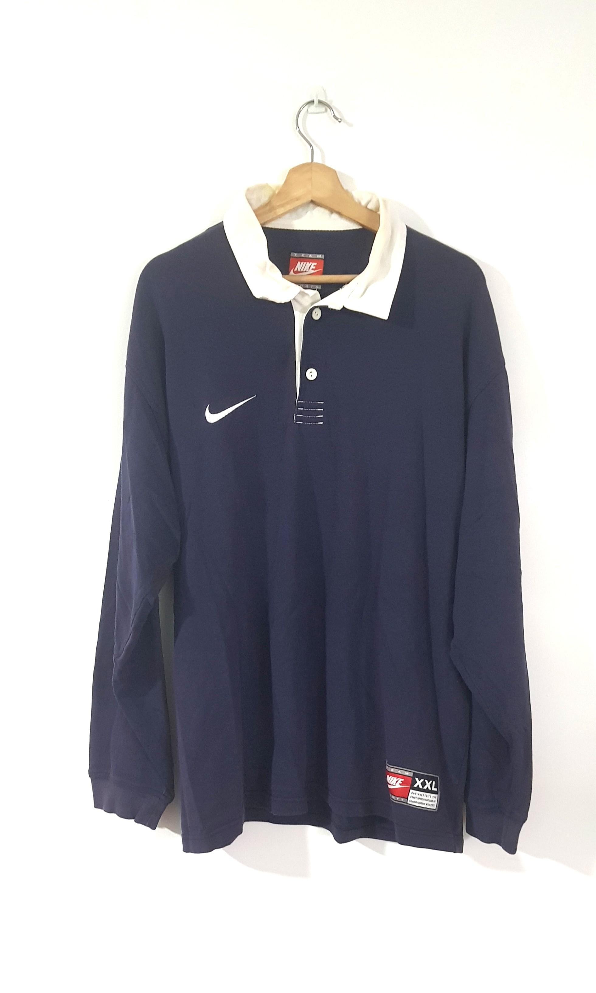 Vintage Nike Rugby Polo, Men's Fashion, Clothes, Tops on Carousell