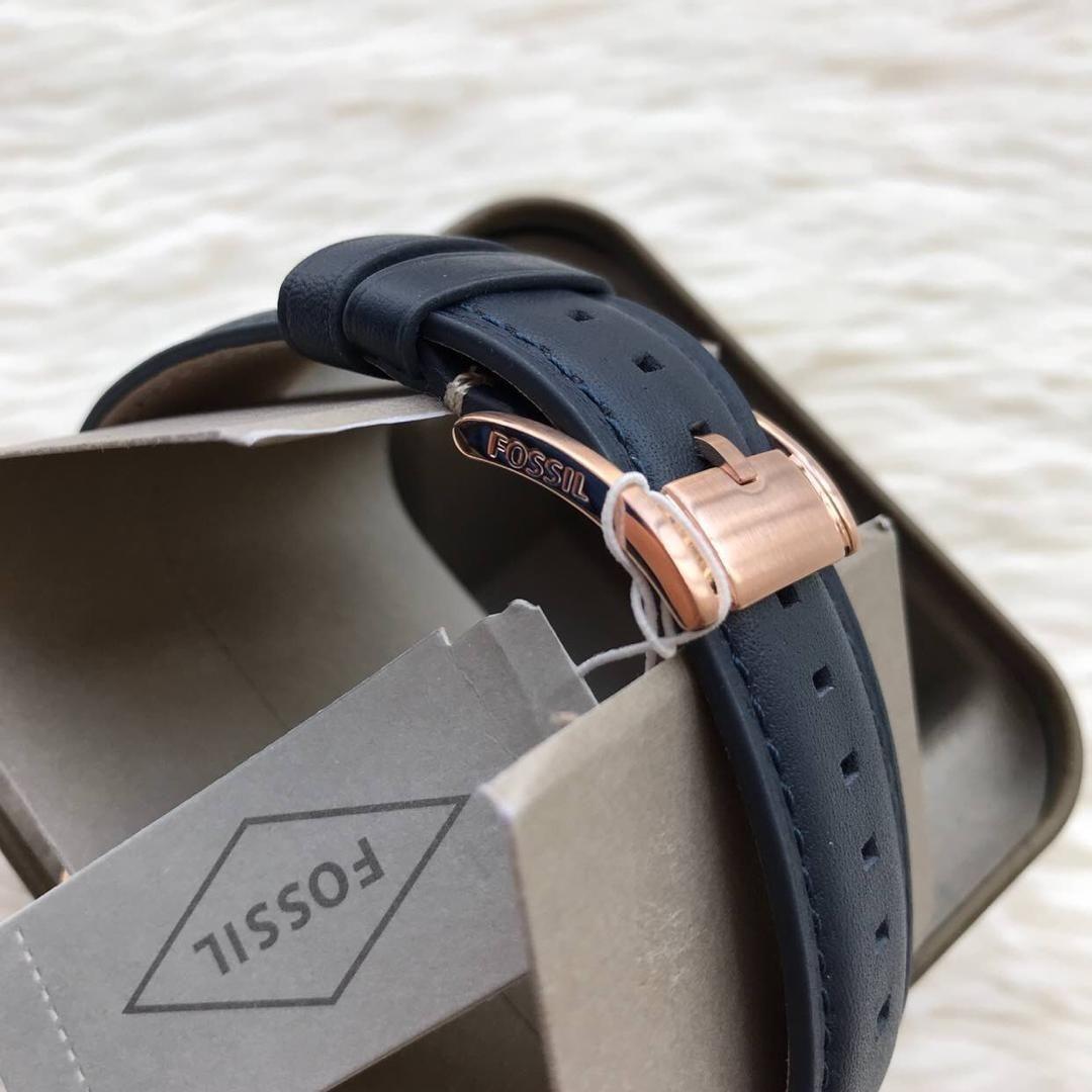 Original Fossil FS5237 BLUE LEATHER WATCH Men s Fashion