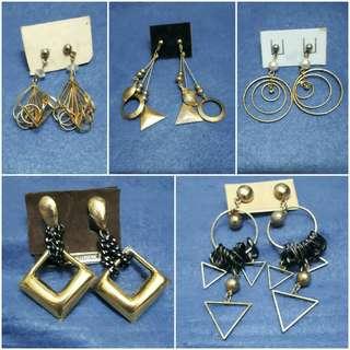 ☇Classy fashion earrings set (5pcs)☇