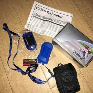 Pulse oximeter and medical oxygen tank