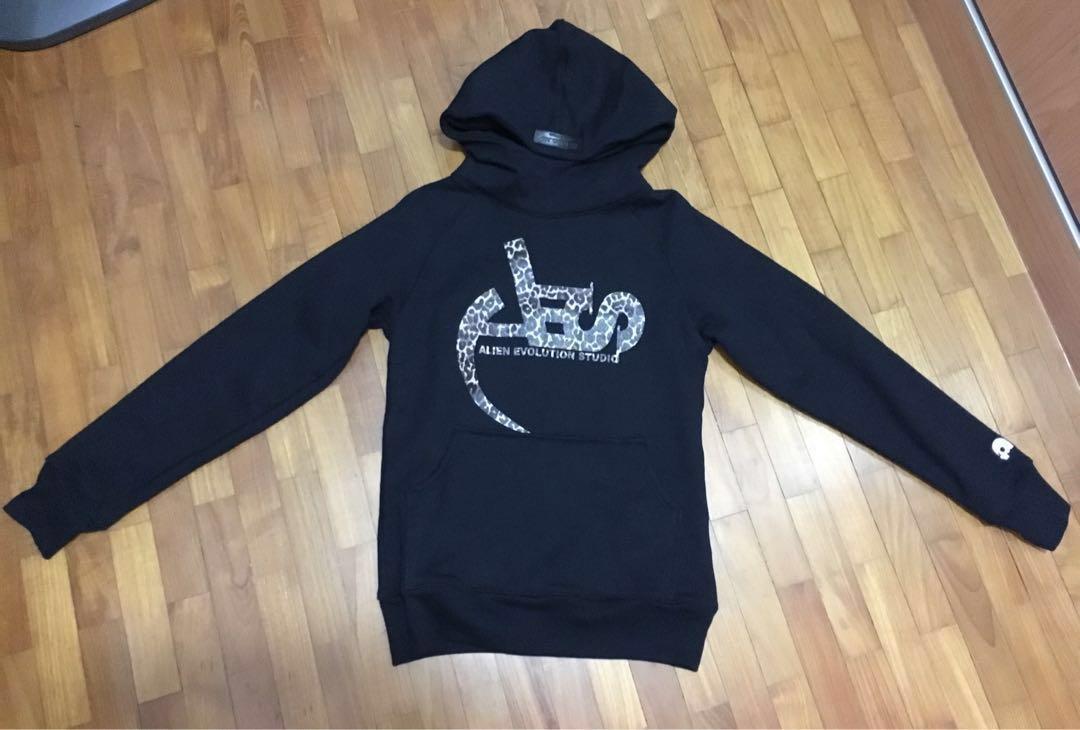 Aes Alien Evolution Studio Leopard Print Logo Hoodie Men S Fashion Clothes Tops On Carousell