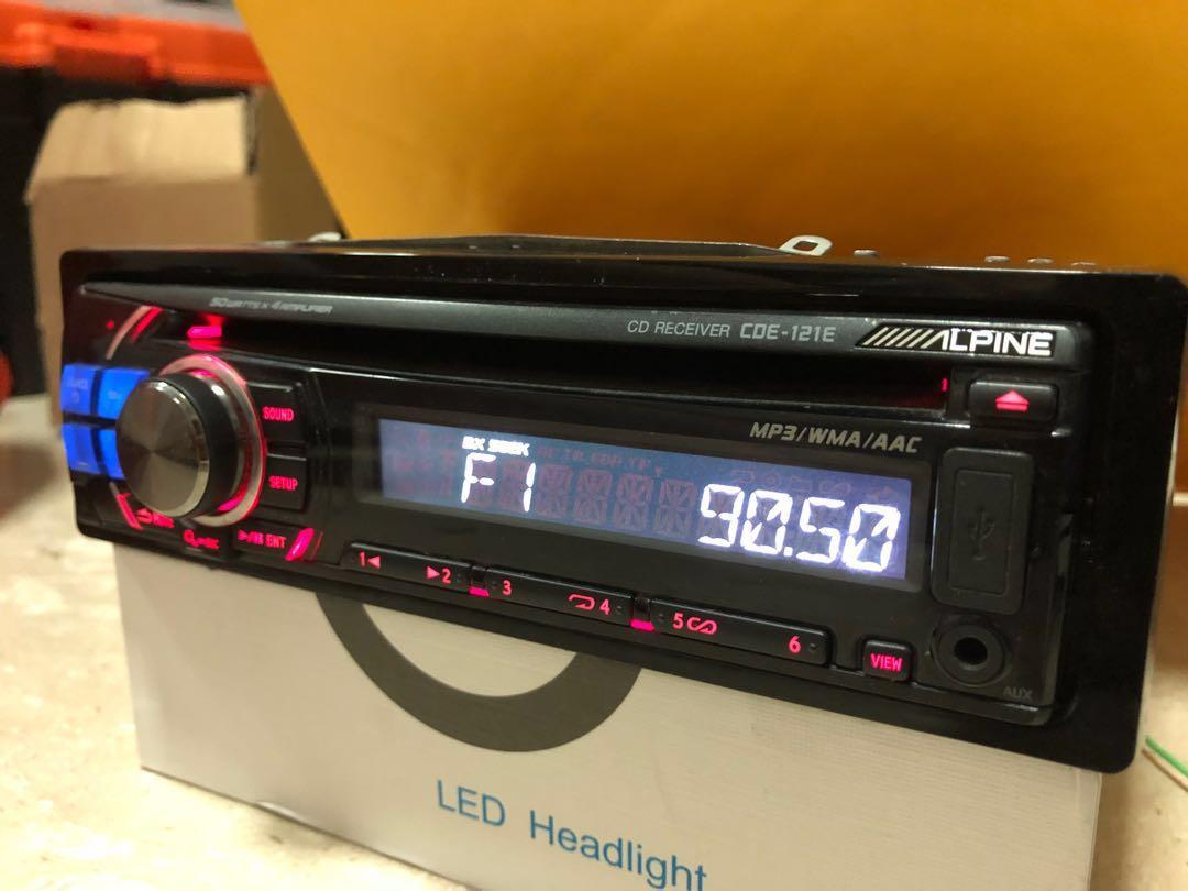 Alpine CDE121E cd receiver, Car Accessories, Accessories on Carousell