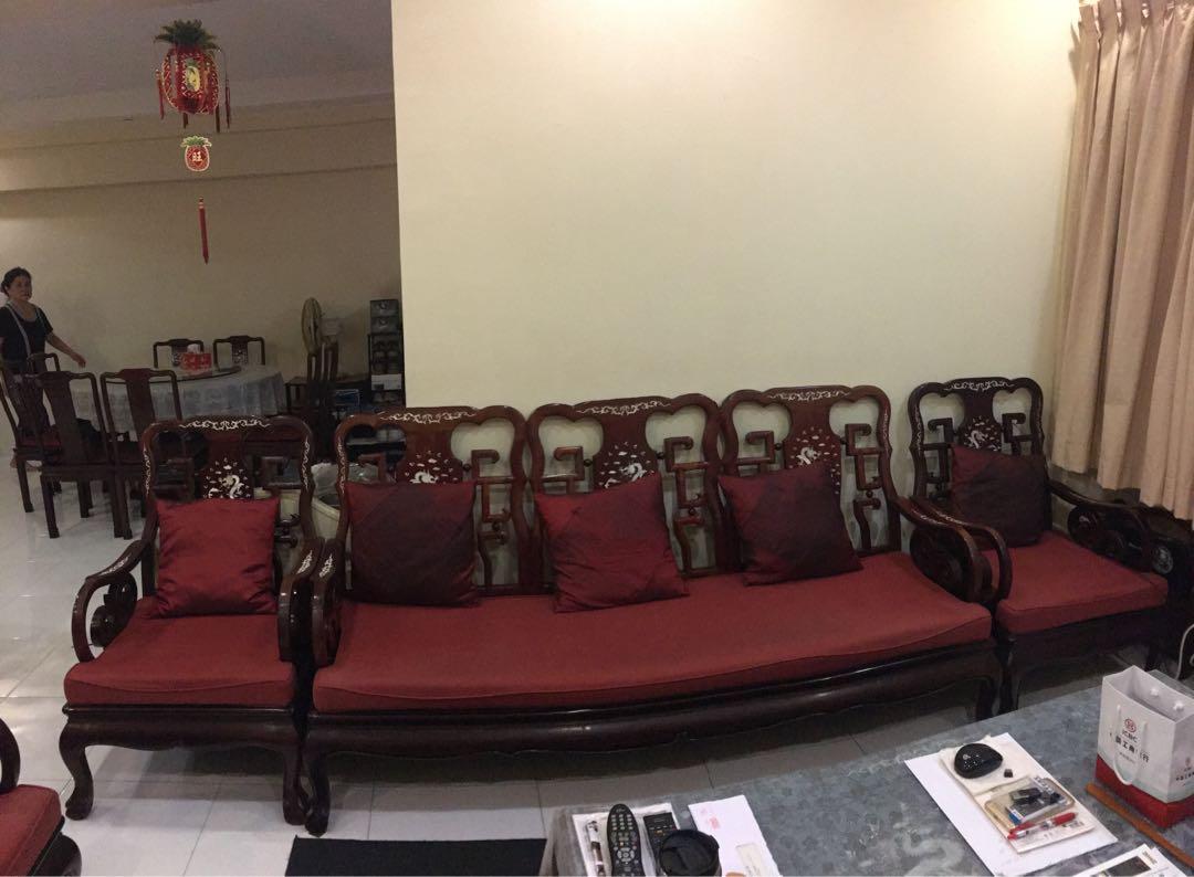 Antique rosewood furniture set (great condition), Furniture & Home