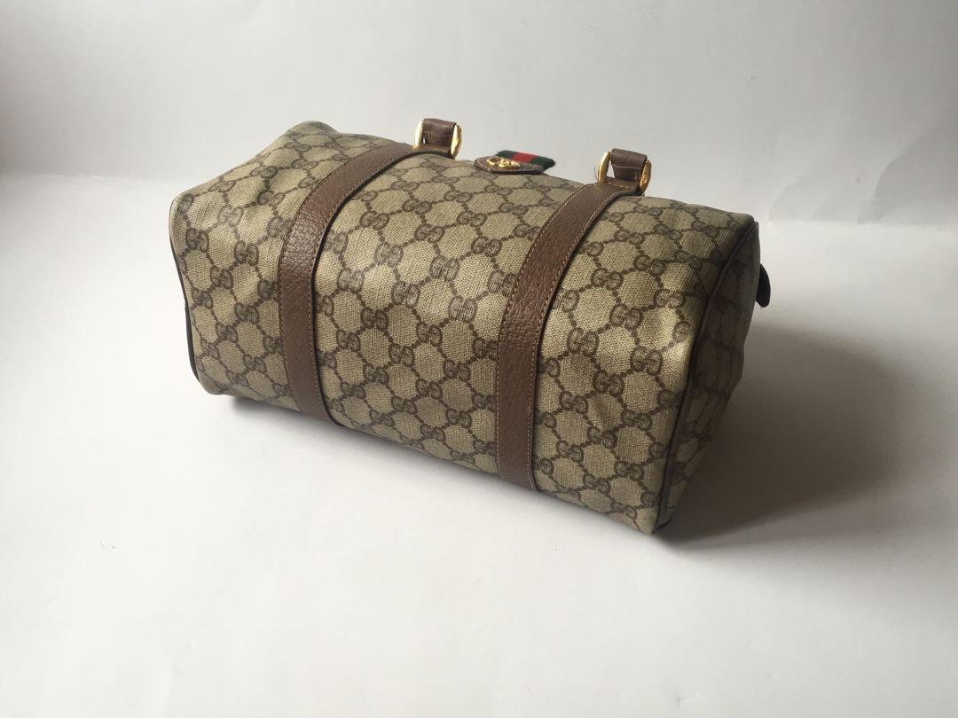 Vintage 80s Gucci Speedy Boston Leather Top Handle Bag – Mint Market