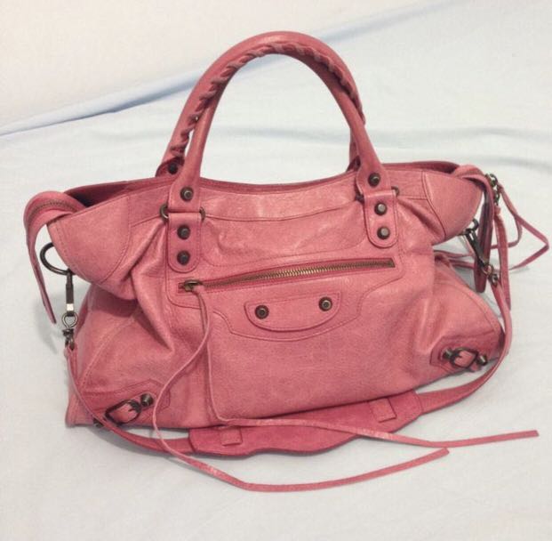 Balenciaga City Bag in Bubblegum Pink, Luxury, Bags & Wallets on Carousell