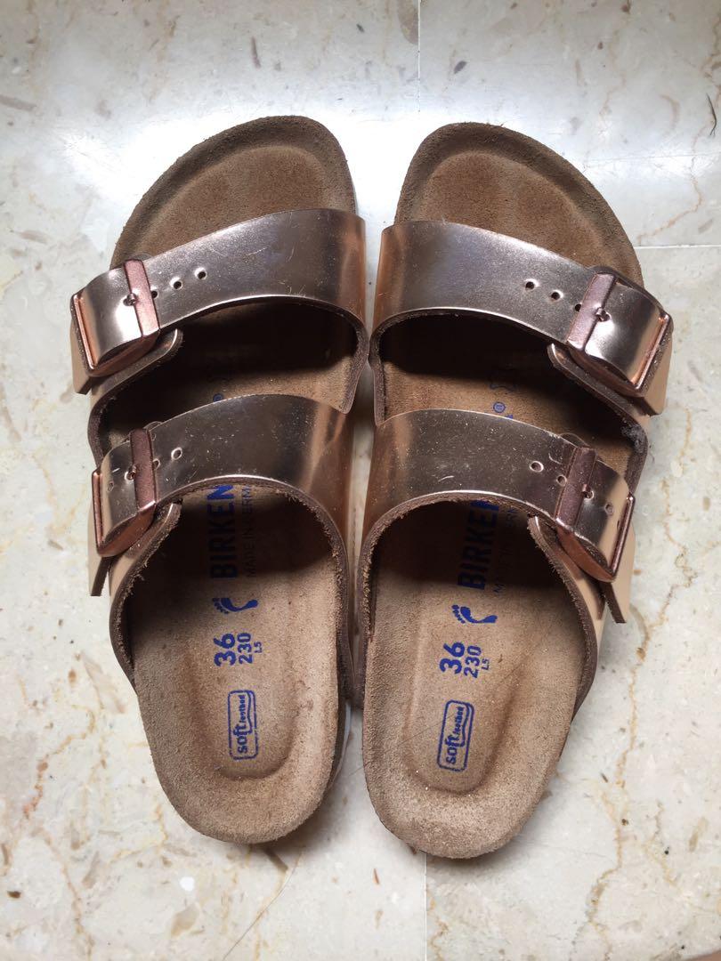 rose gold womens birkenstocks