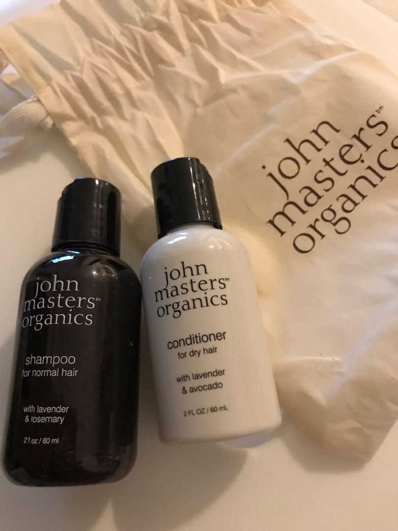 Brand New With Pouch John Masters Shampoo And Conditioner Health