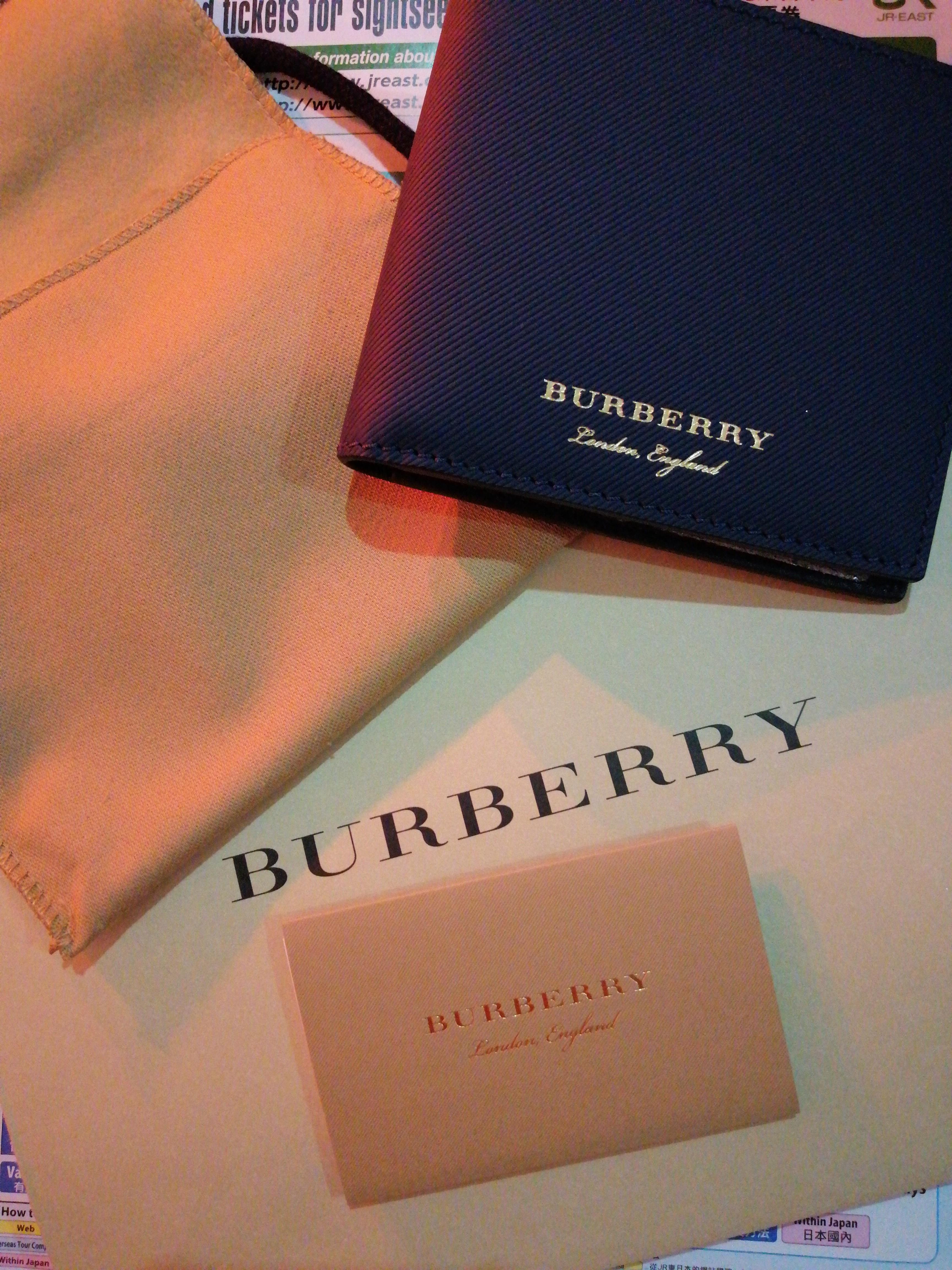 Burberry Mens Trench Leather Bifold Wallet(Blue), Luxury, Bags & Wallets on  Carousell