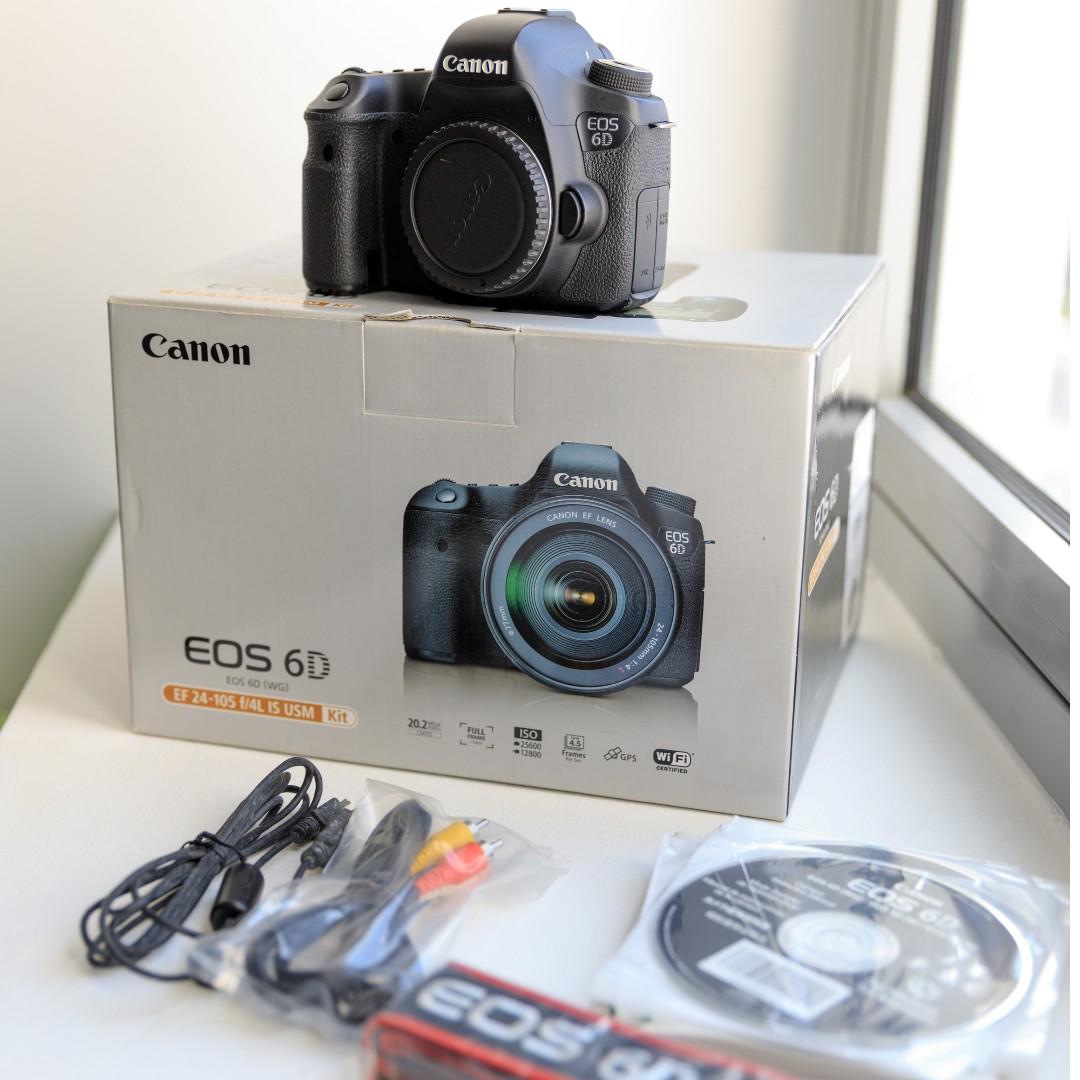 canon eos 6d dslr body with original packaging