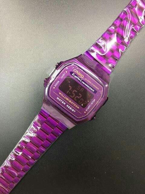 casio a168 purple