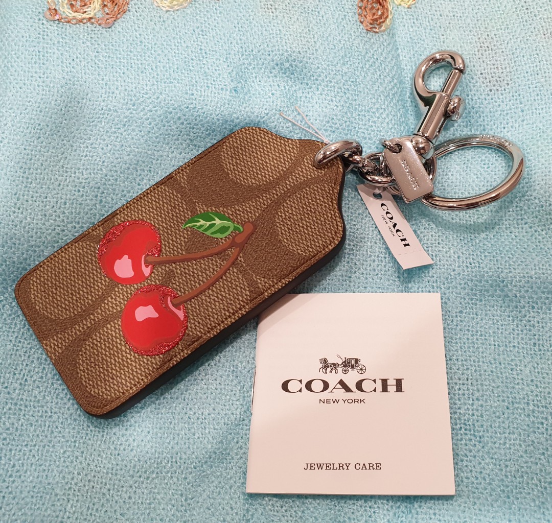 Coach, Accessories, Sale Coach Signature Cherries Bag Charm Key Ring