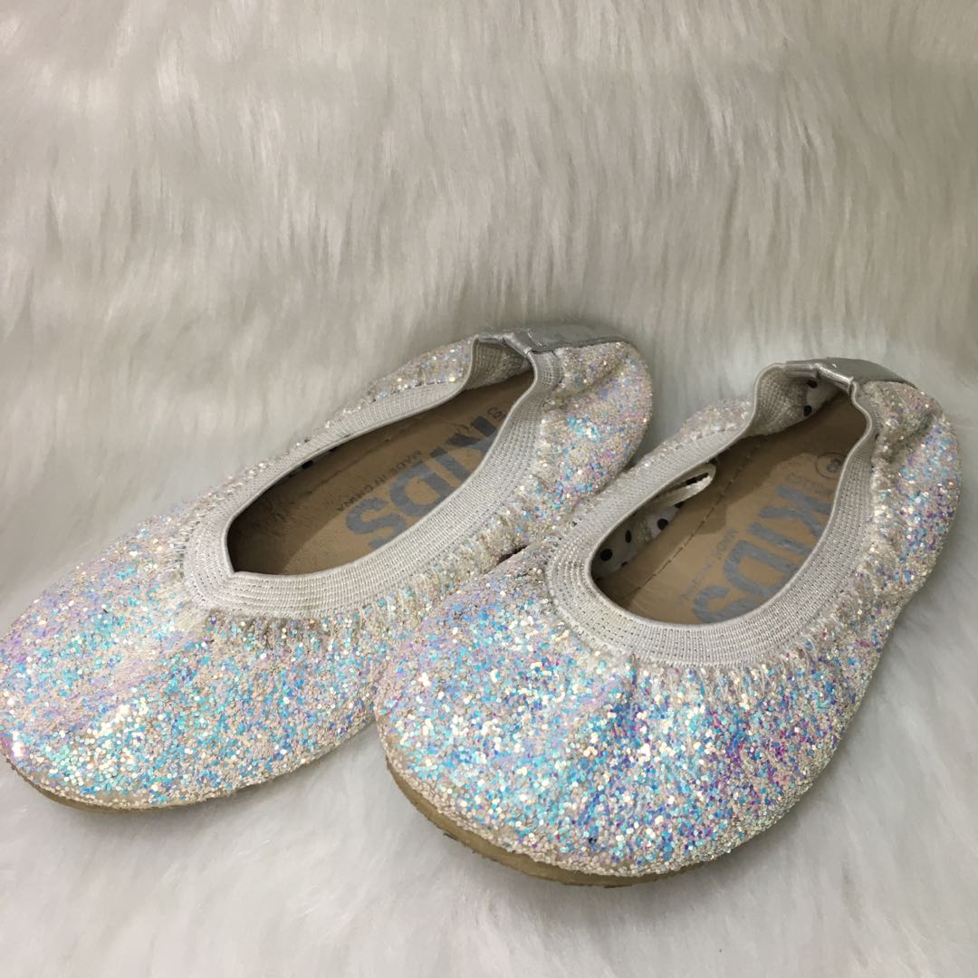 sparkly ballet shoes