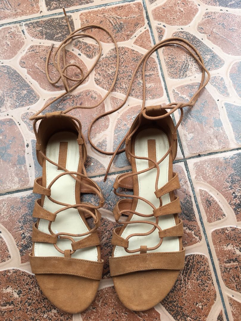Cross strap bohemian sandals Women s Fashion Footwear Sandals