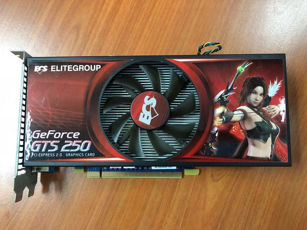 ECS GeForce GTS250 Graphic Card Computers Tech Parts