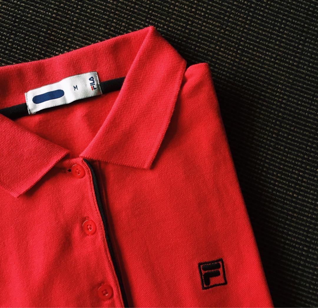 Fila polo womens red clearance