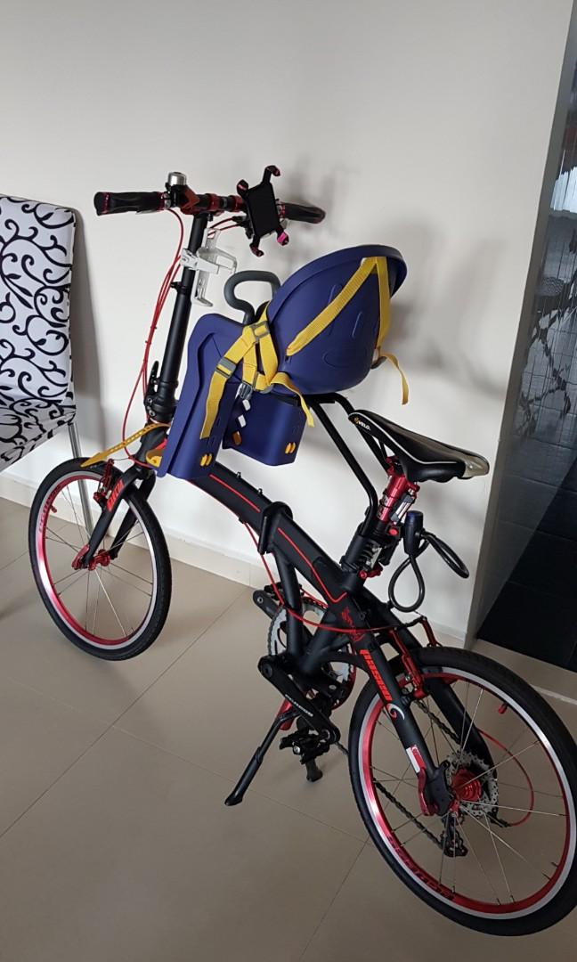 foldable bike with child seat