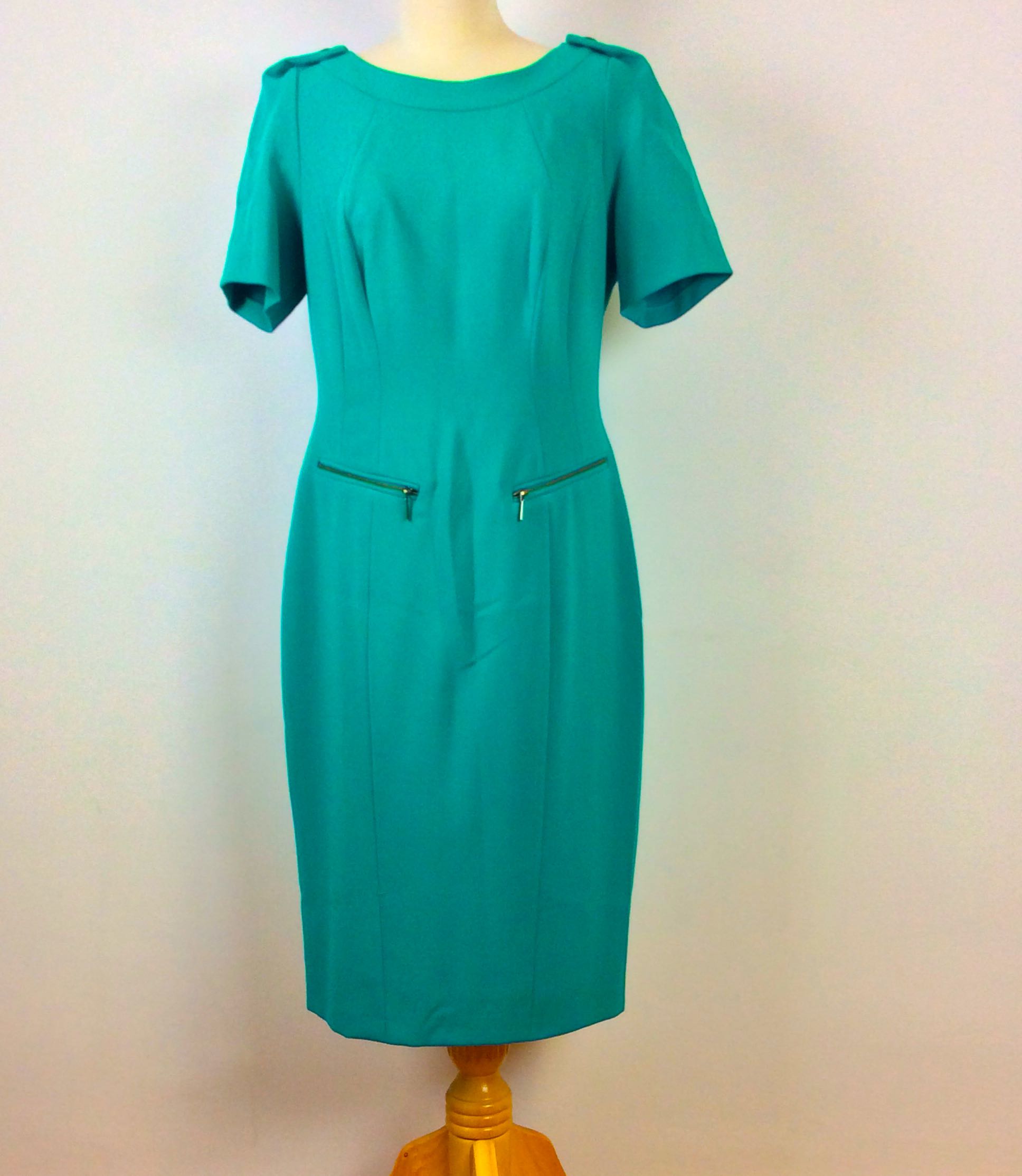 marks and spencer teal dress