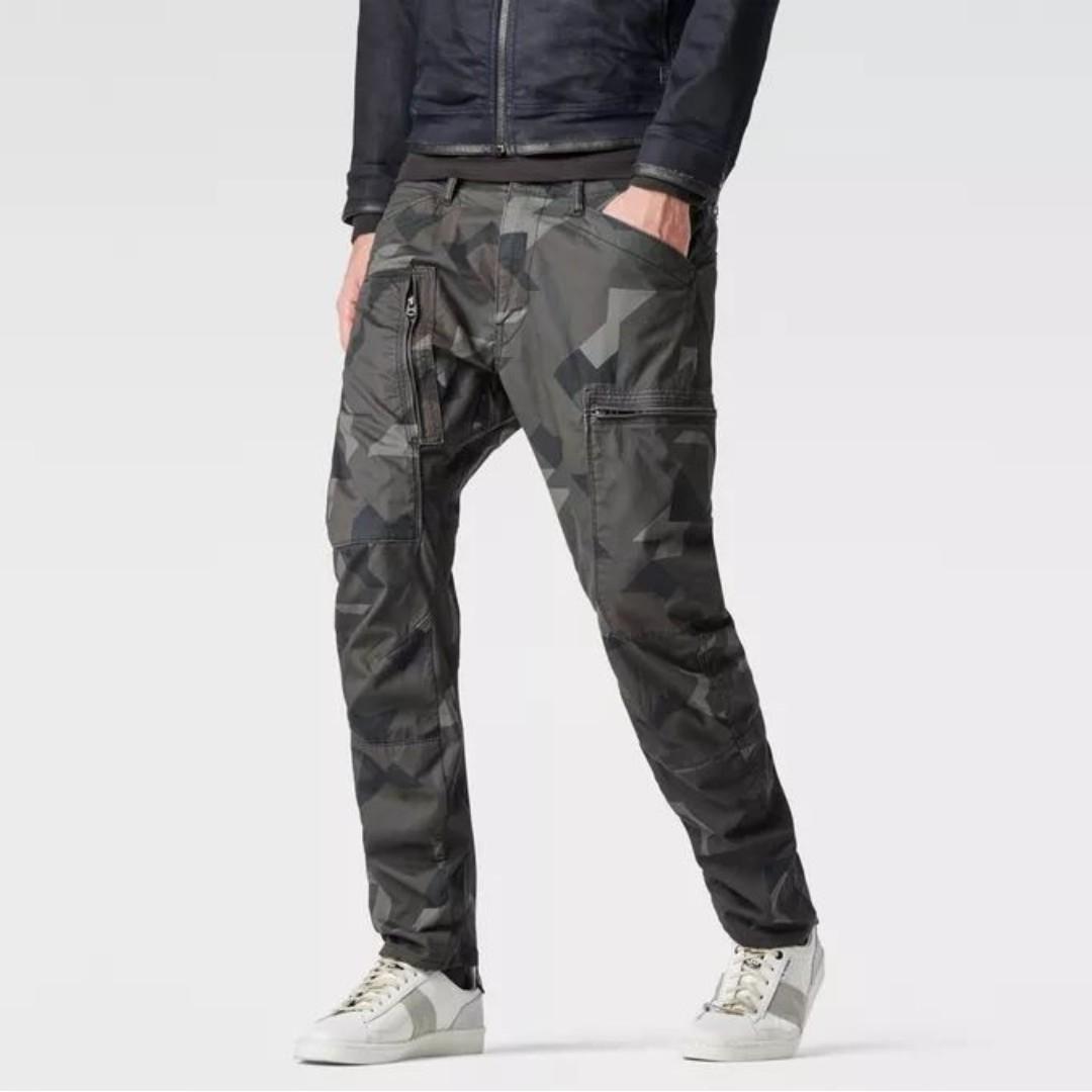 G Star Raw Powel 3d Tapered Pants W32 L34 Slim Camo Men S Fashion Clothes Bottoms On Carousell