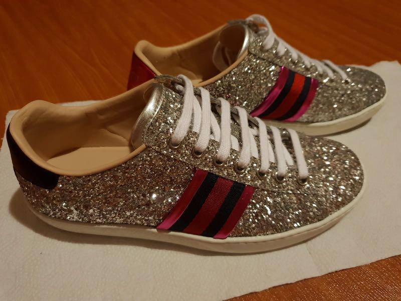 gucci glitter shoes womens