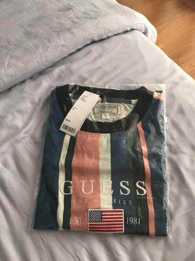 David sayer stripe tee guess store