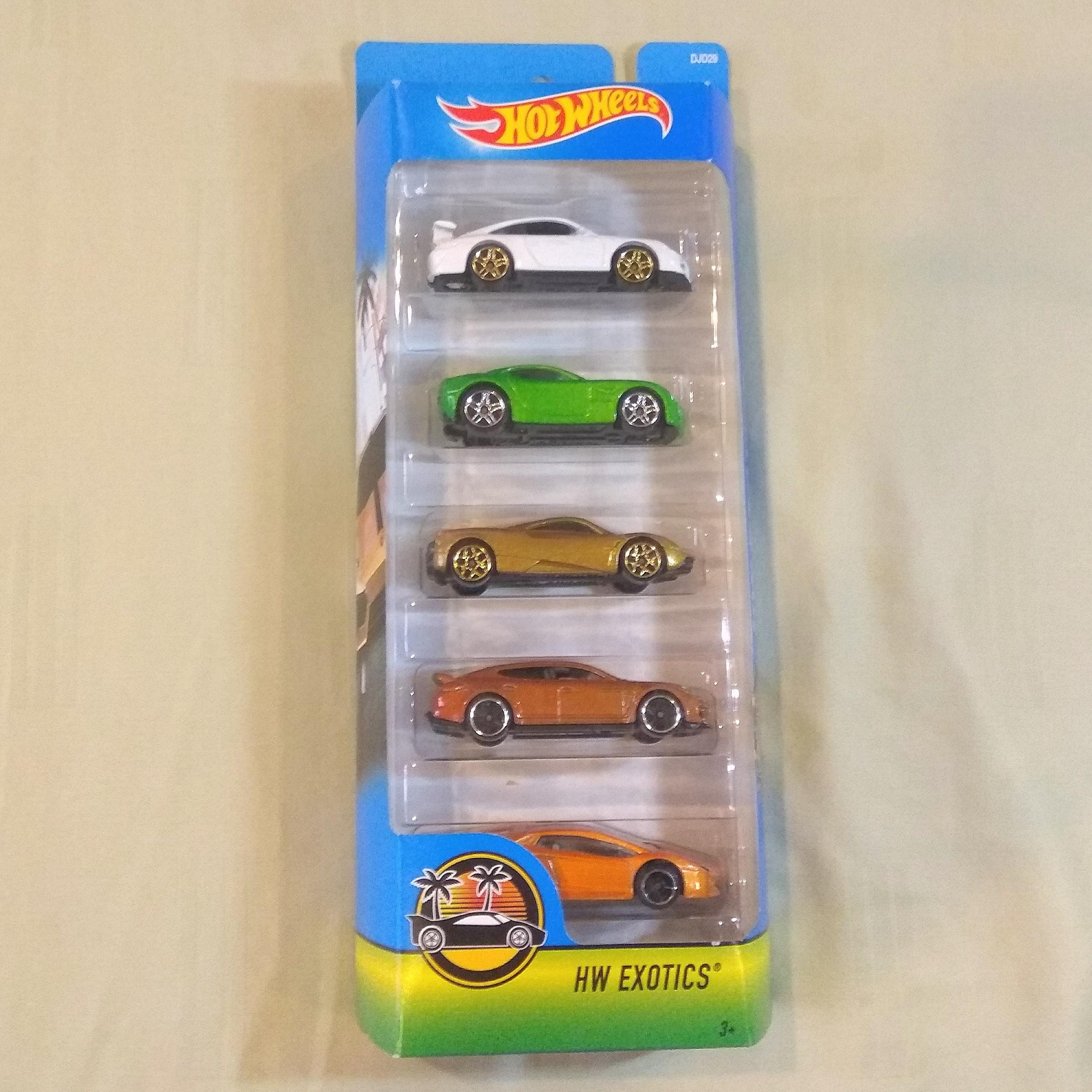hot wheels exotics 5 pack 2018