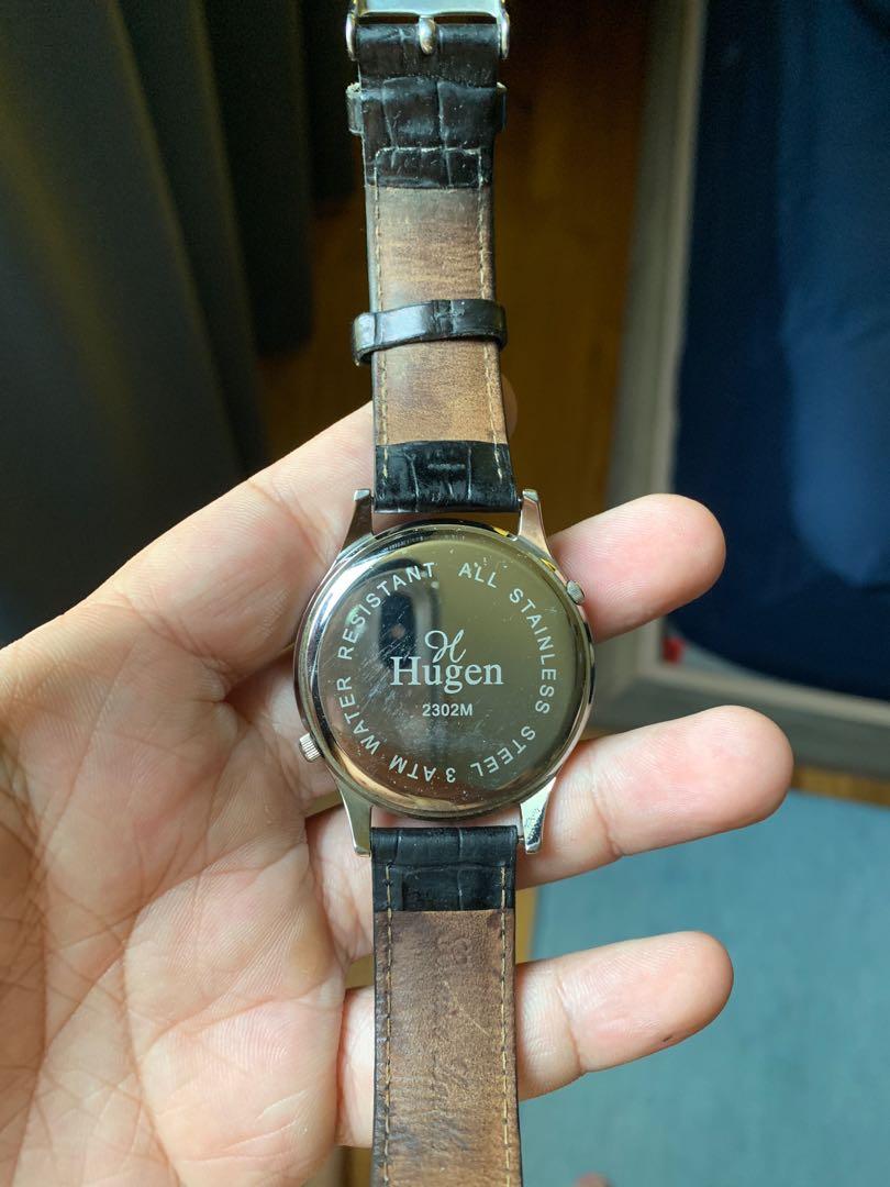 Hugen Men Watch, Mobile Phones & Gadgets, Wearables & Smart Watches on  Carousell