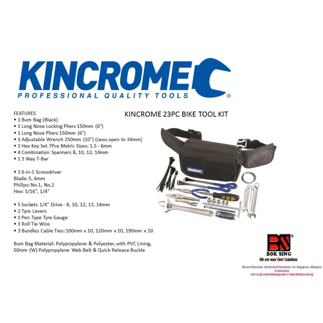 Kincrome K1000 23pc Bike Tool Kit Everything Else On Carousell
