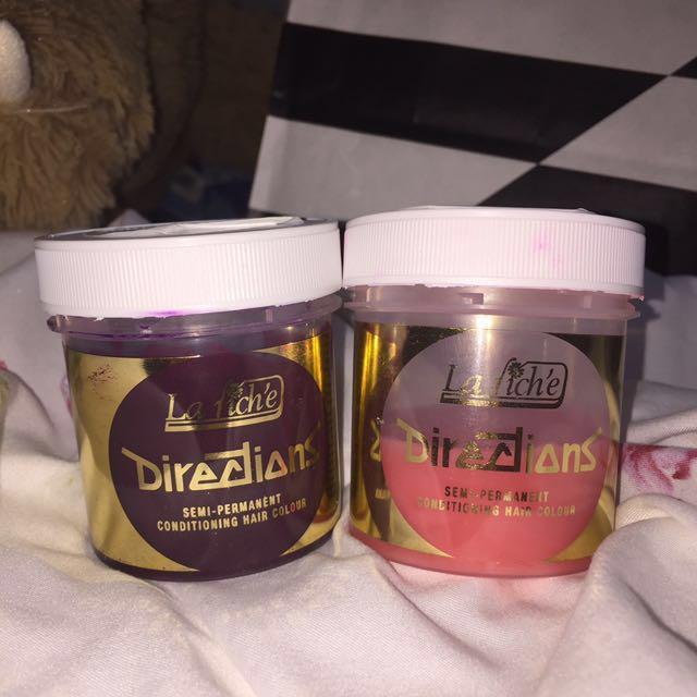 La Riche Semi Permanent Hair Dye Rose Red Pastel Pink On Carousell