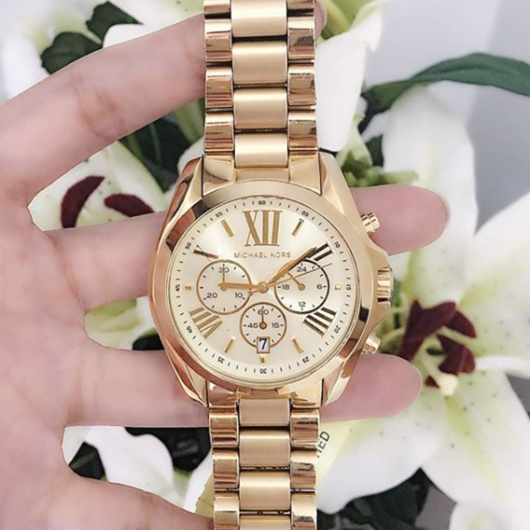 Michael Kors Bradshaw Chronograph Champagne Dial Unisex Watch - MK5605,  Women's Fashion, Watches & Accessories, Watches on Carousell